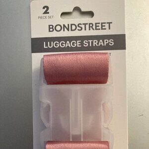 BondStreet Luggage Straps (2), Pink, NWT